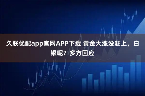 久联优配app官网APP下载 黄金大涨没赶上，白银呢？多方回应