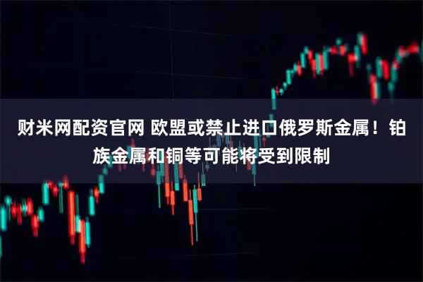 财米网配资官网 欧盟或禁止进口俄罗斯金属！铂族金属和铜等可能将受到限制